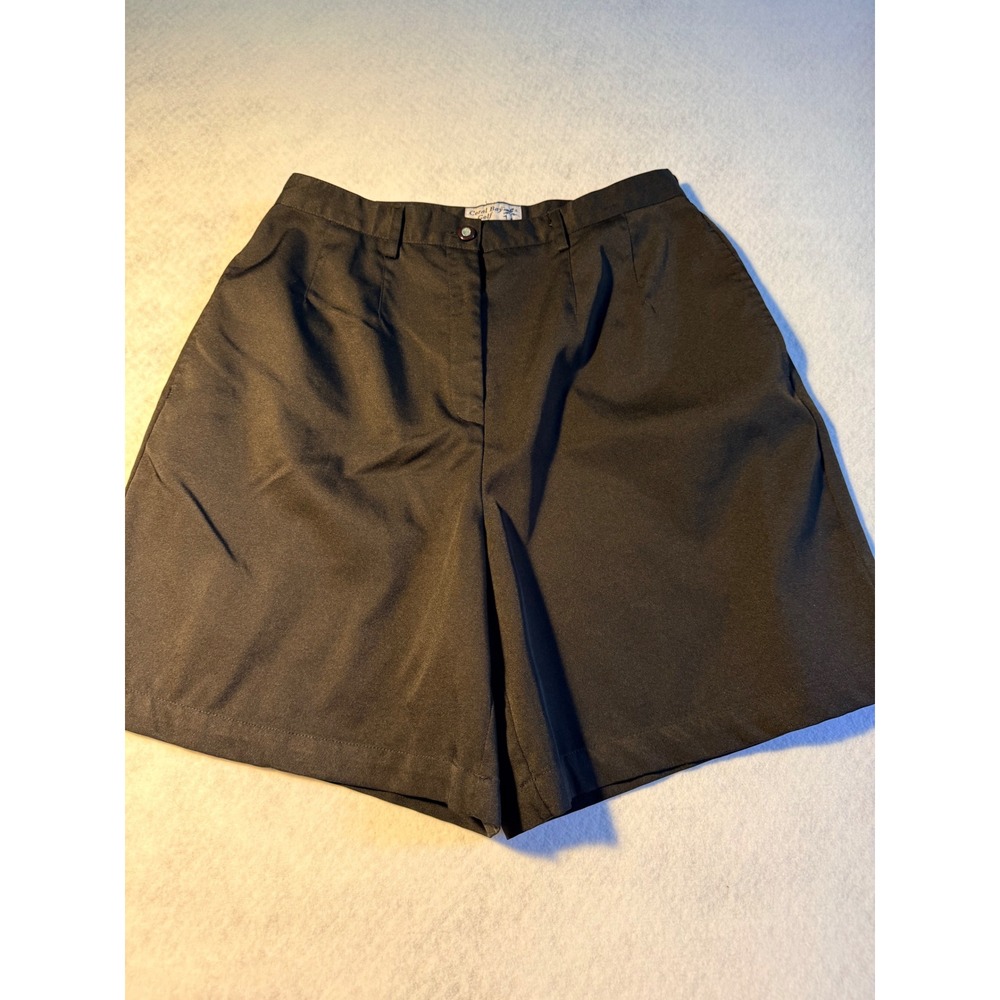 Coral Bay Golf Womens Black Elastic Waist Athletic Performance Shorts Size 10